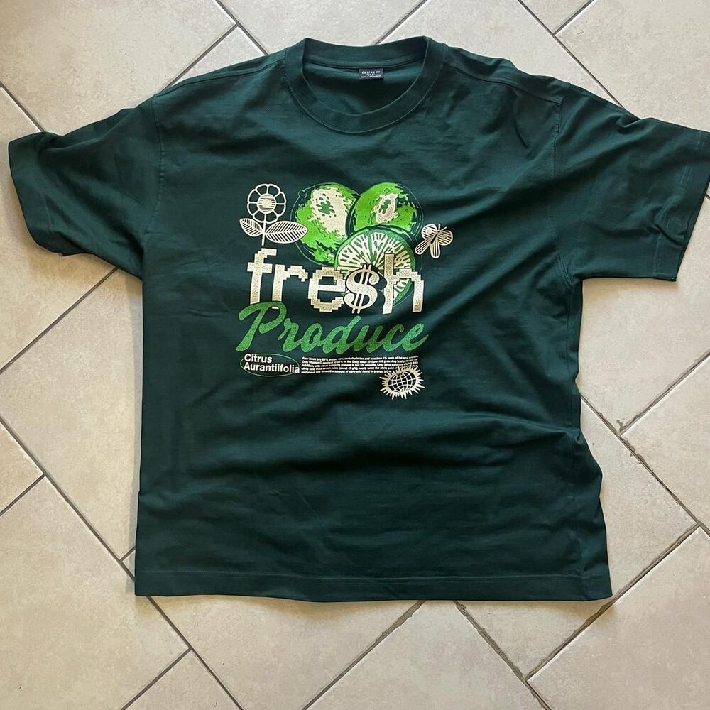 Cotton-on Men's Green T-shirt